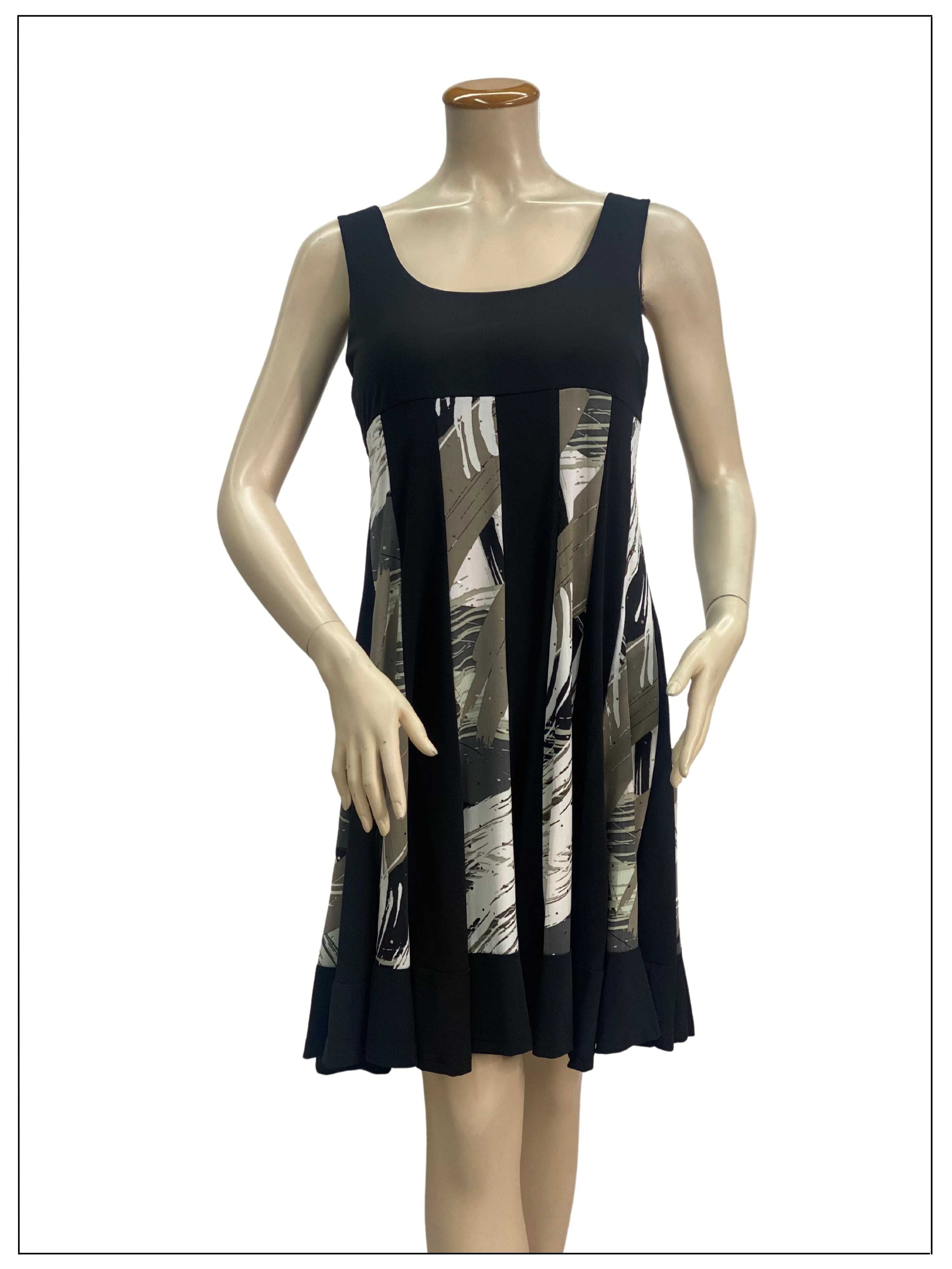 FASHQUE - Sleeveless Panel Dress - D726 SALE