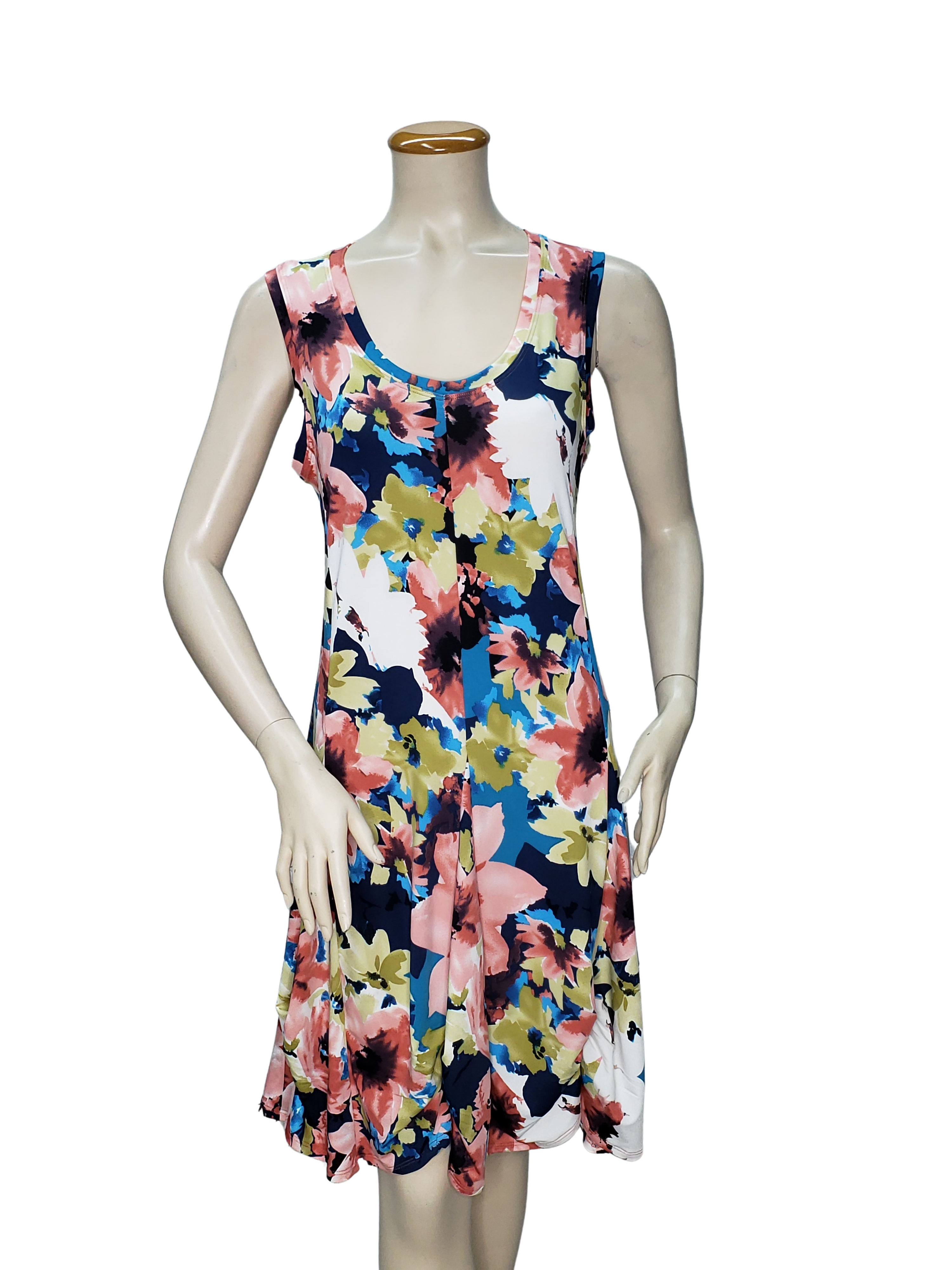 Sleeveless Pull-Over Detailed Bubble Panel Dress - D066 SALE