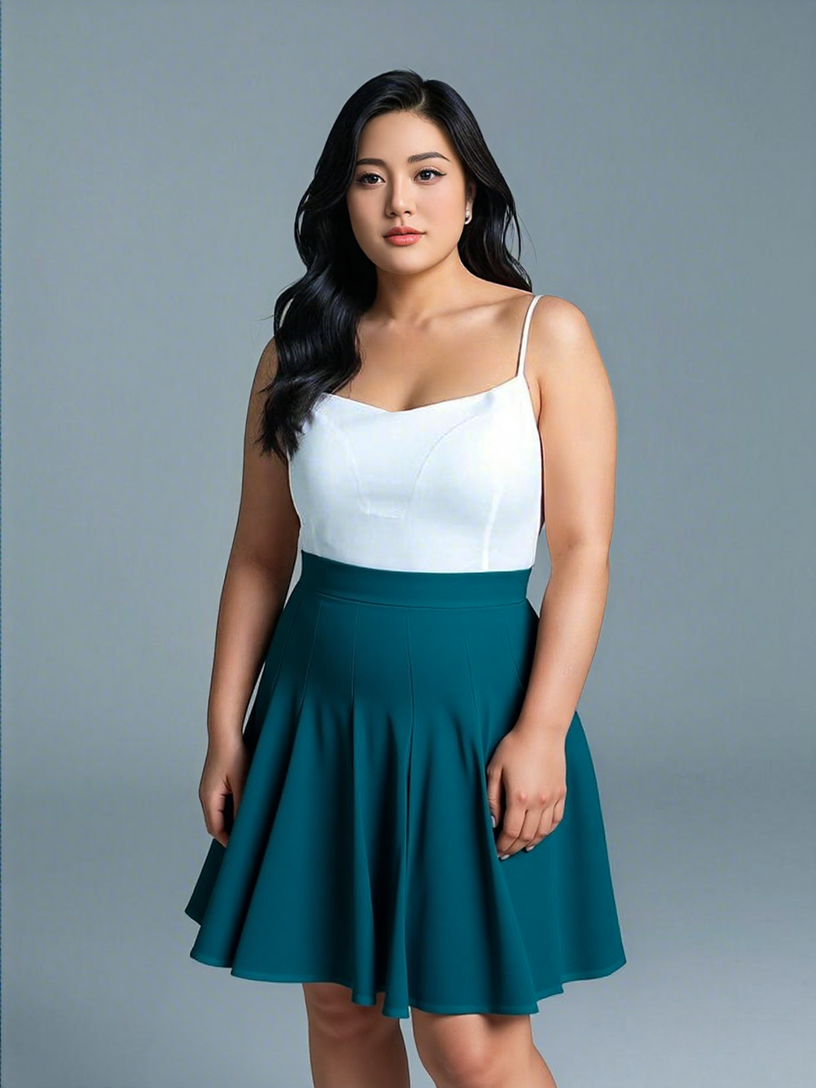 Pleated Midi Skirt – Effortless Elegance - SK004