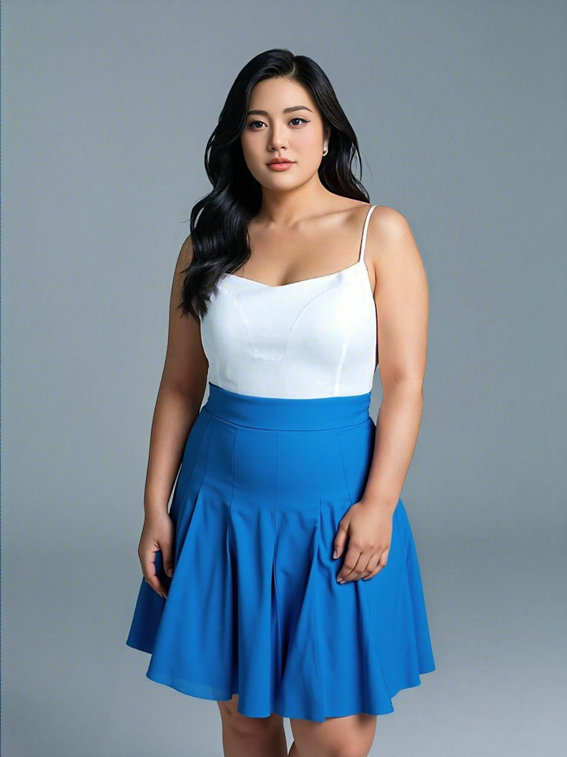 Pleated Midi Skirt – Effortless Elegance - SK004
