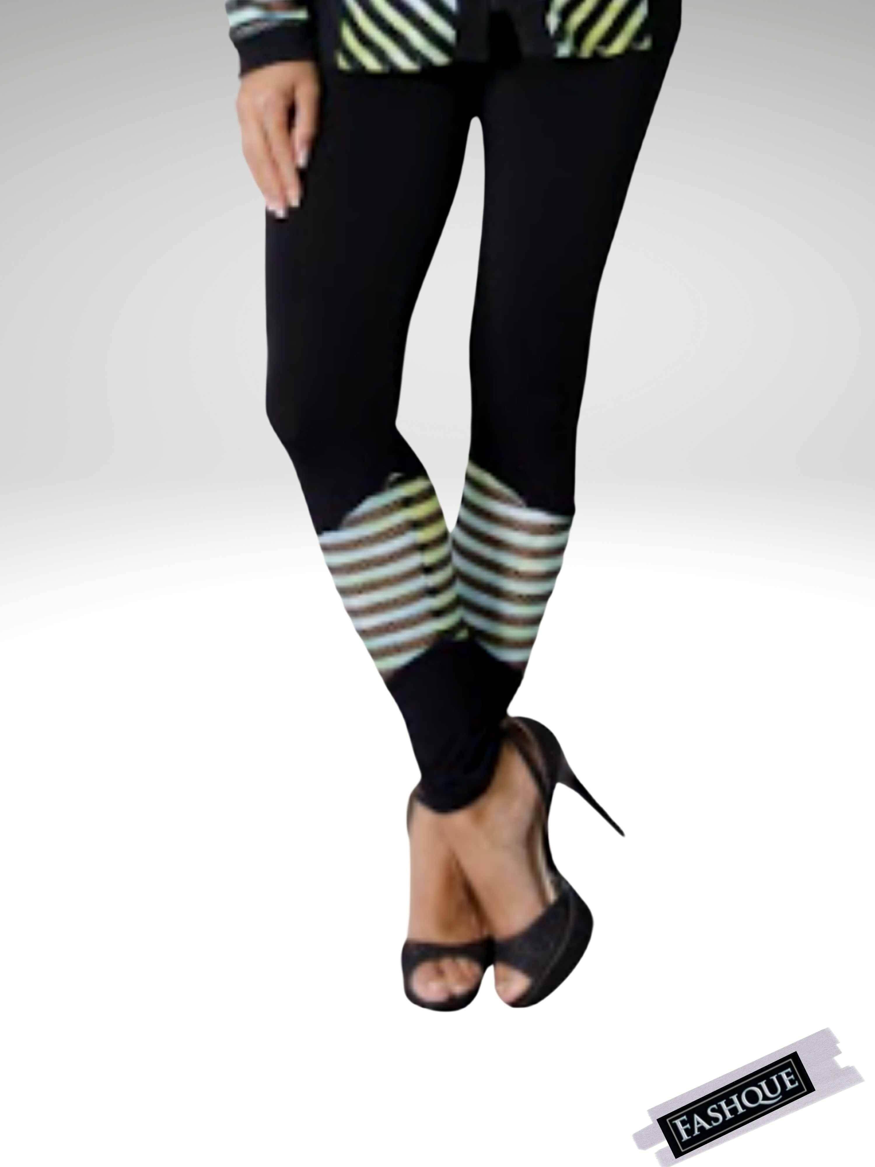 Lace Leggings for Women High Waisted ankle length - P012