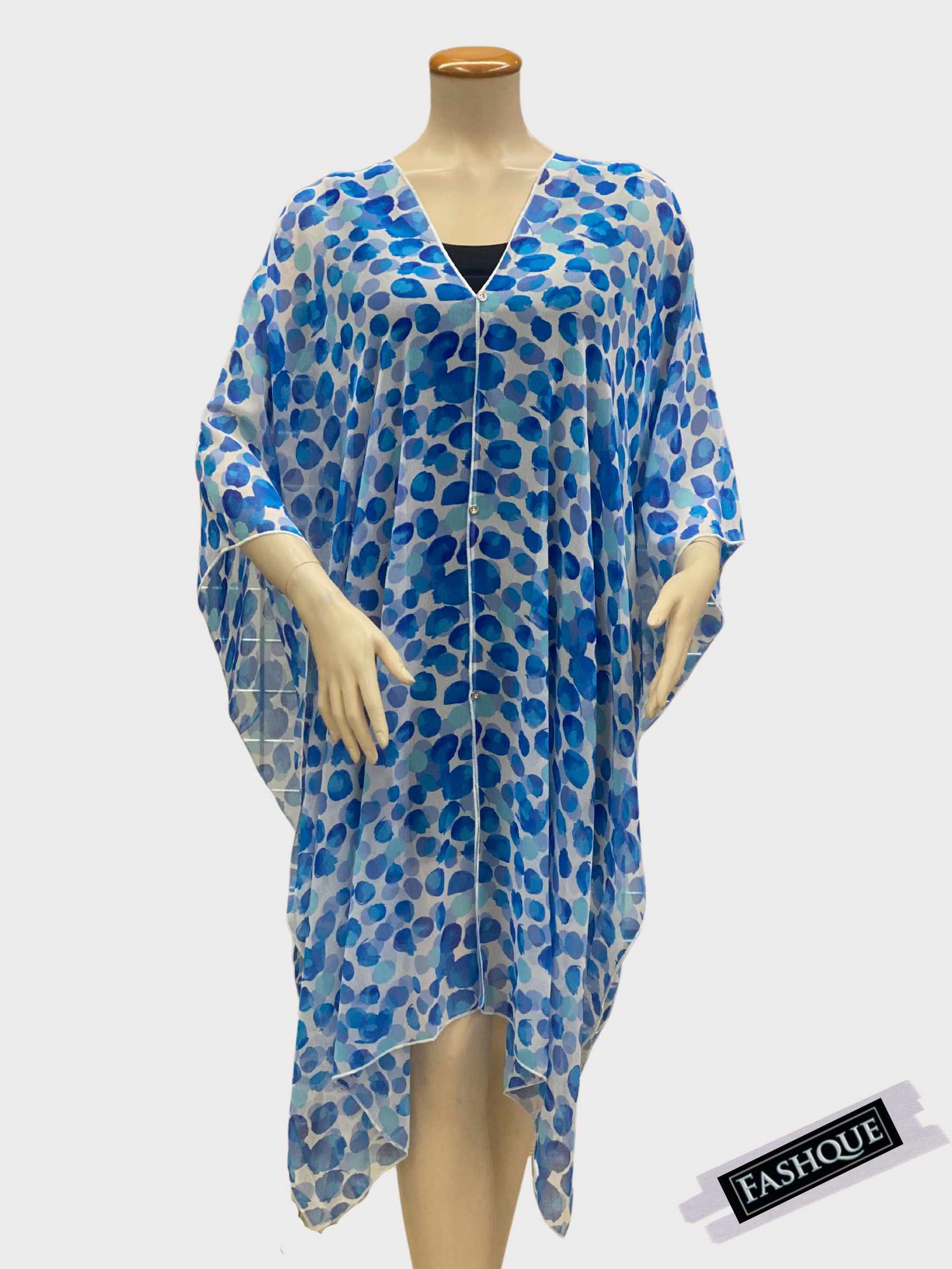 COVER UP WITH BUTTONS EMBELISHMENT-MULTI WAY WEAR - T6108