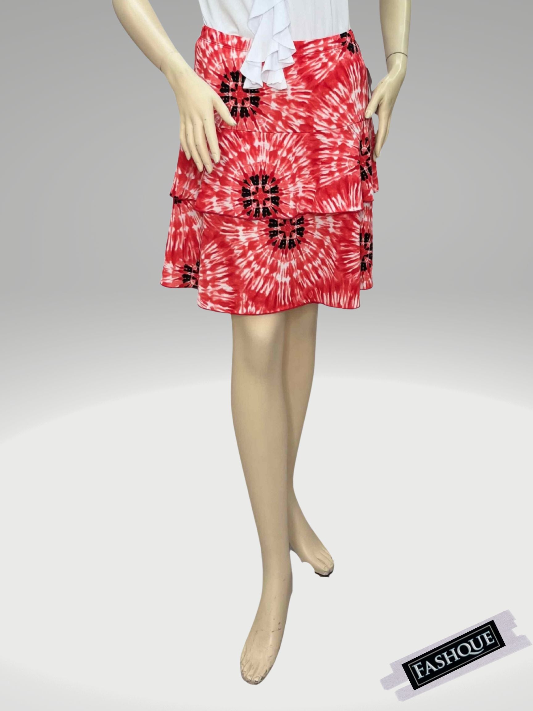 FASHQUE - 3 Tier PRINTED SKORT with the Ruffle in the center - SH001 SALE