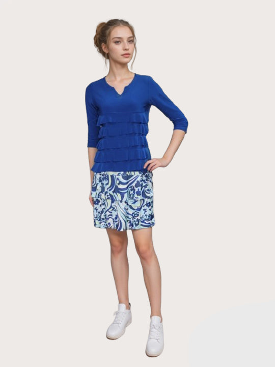 2 Tier DIGITAL PRINT SKORT with the Ruffle in the center SH2001