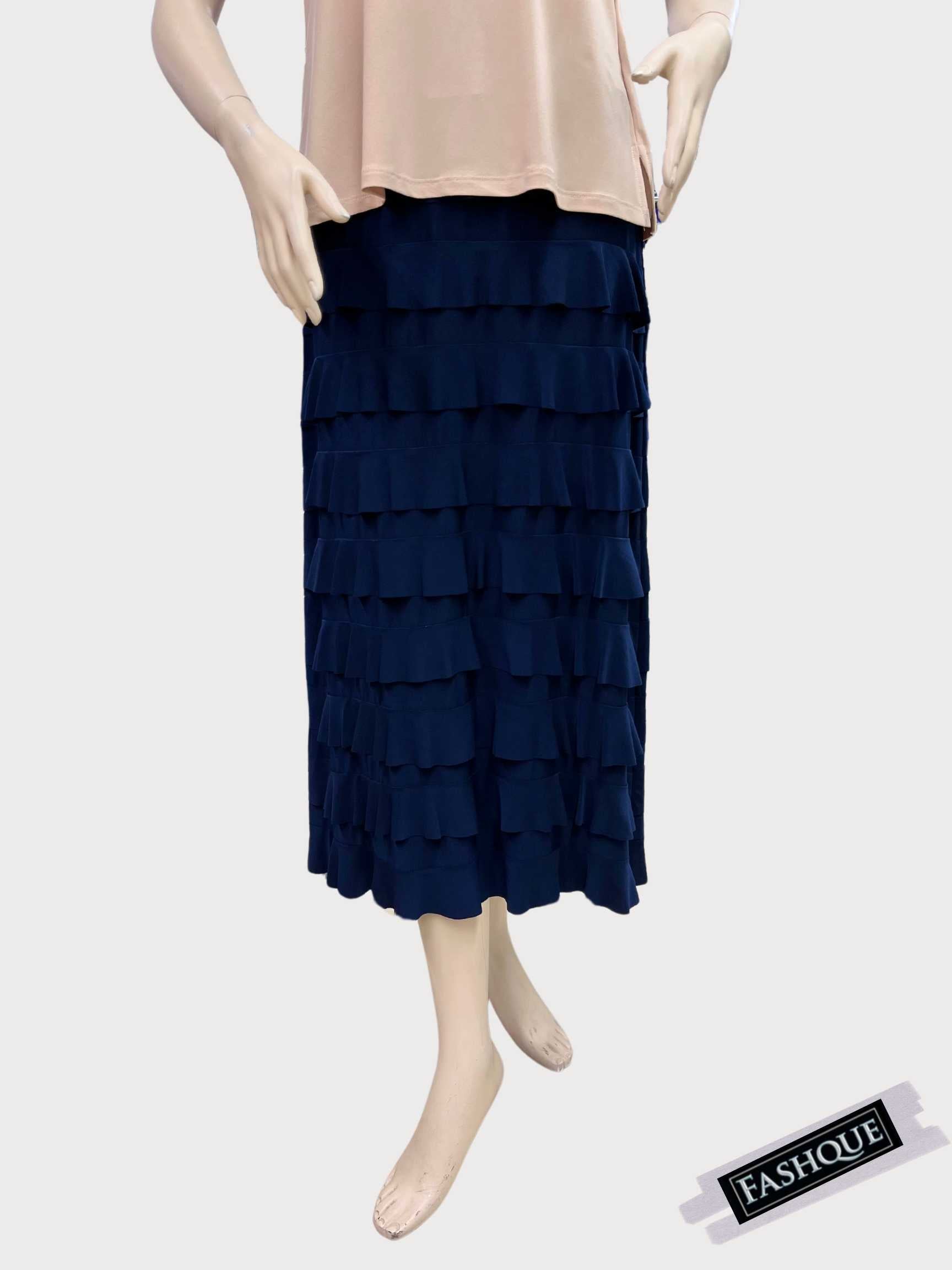 FASHQUE - Pleated Ruffle long tiered Skirt - SK012