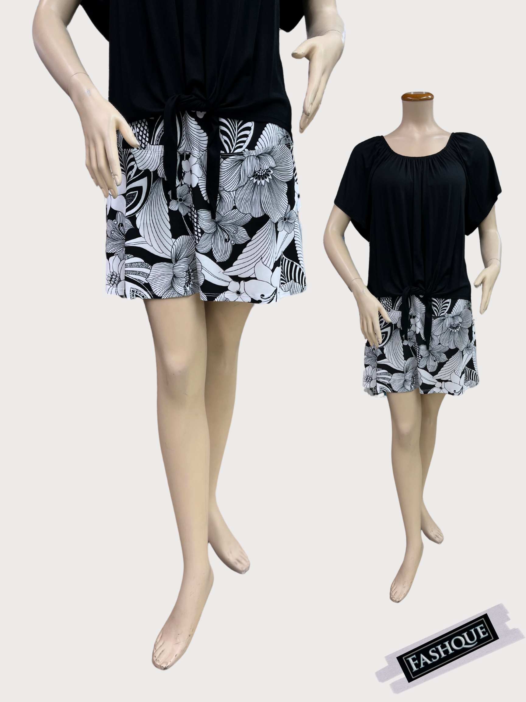 FASHQUE - Women Digital Print Golf Short Skort with Pockets - SK2013