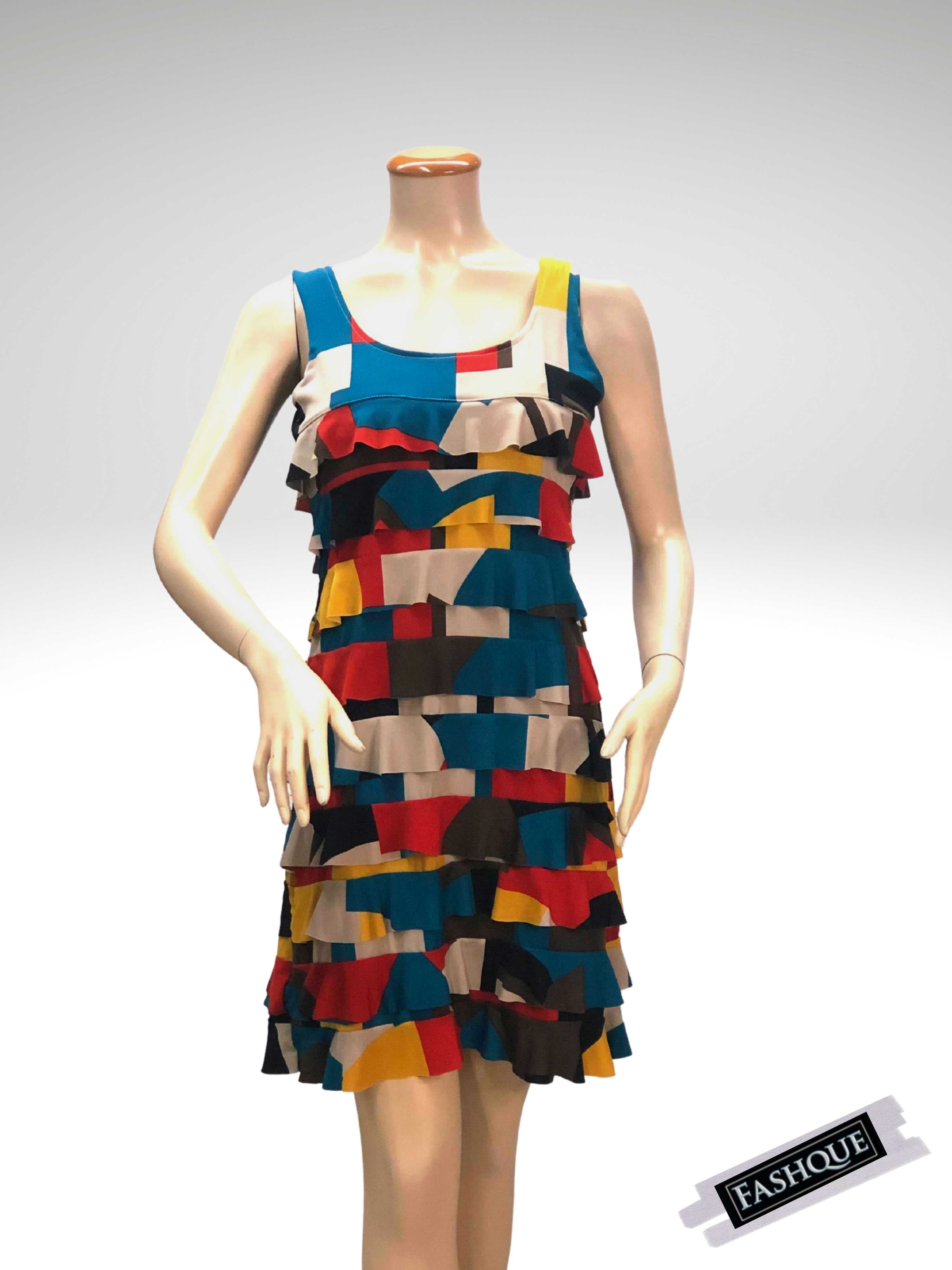 FASHQUE - CHACHA Ruffle Dress Sleeveless Knee length - SALE - D760