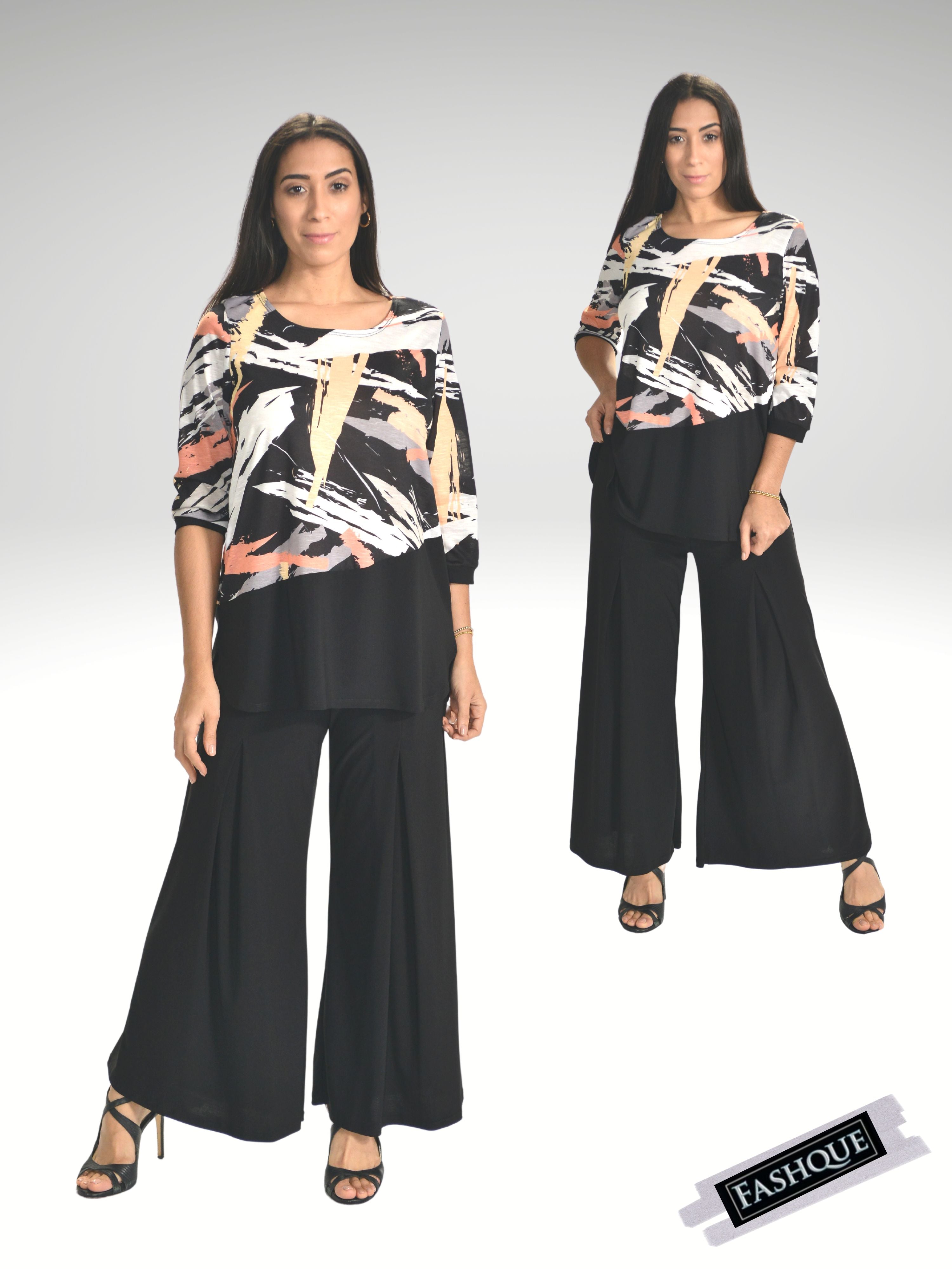 Pull On Pleated Front Gaucho - P031
