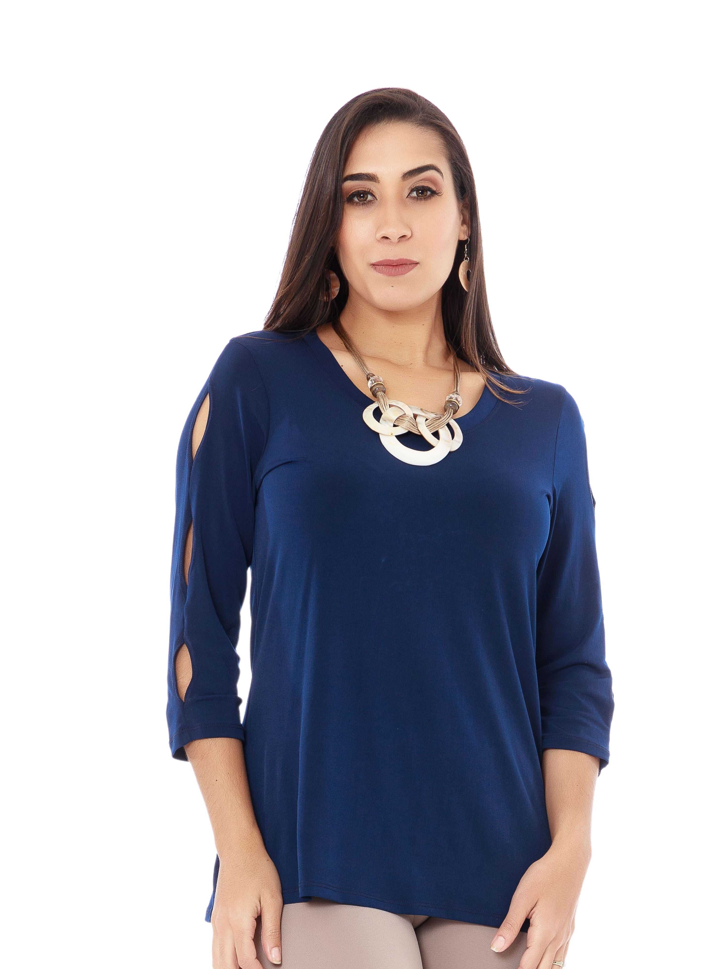 Top with 3 KEY hole details on the sleeves - T430 SALE