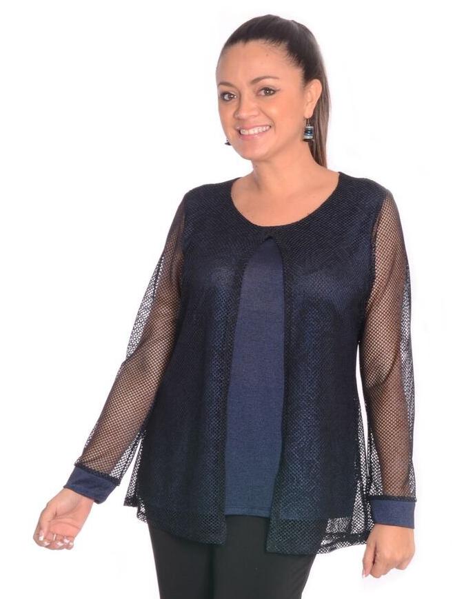 Two-layer jacket with a transparent layer on top - T448