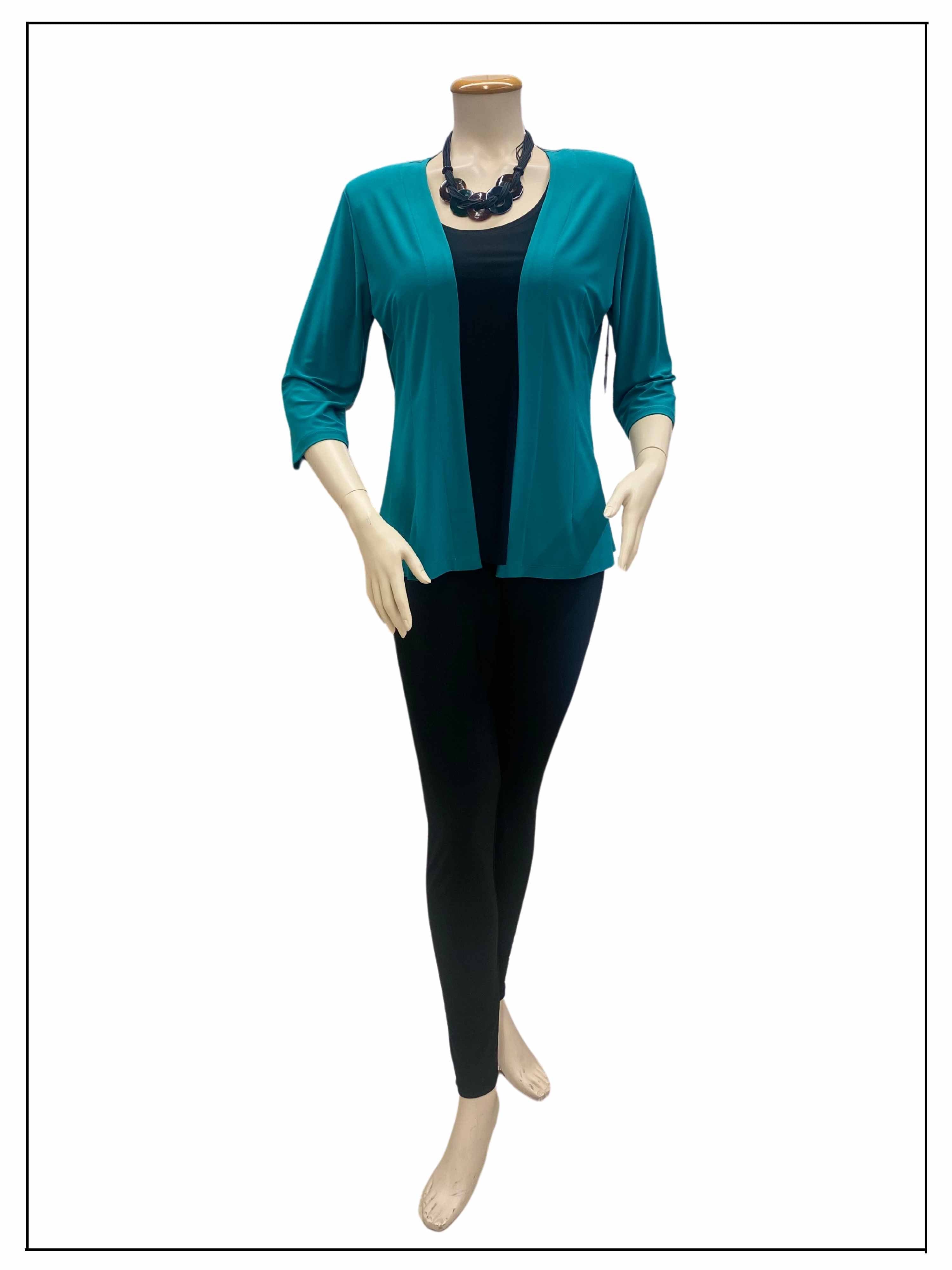FASHQUE - Fitted Jacket with Shoulder Pads - T565