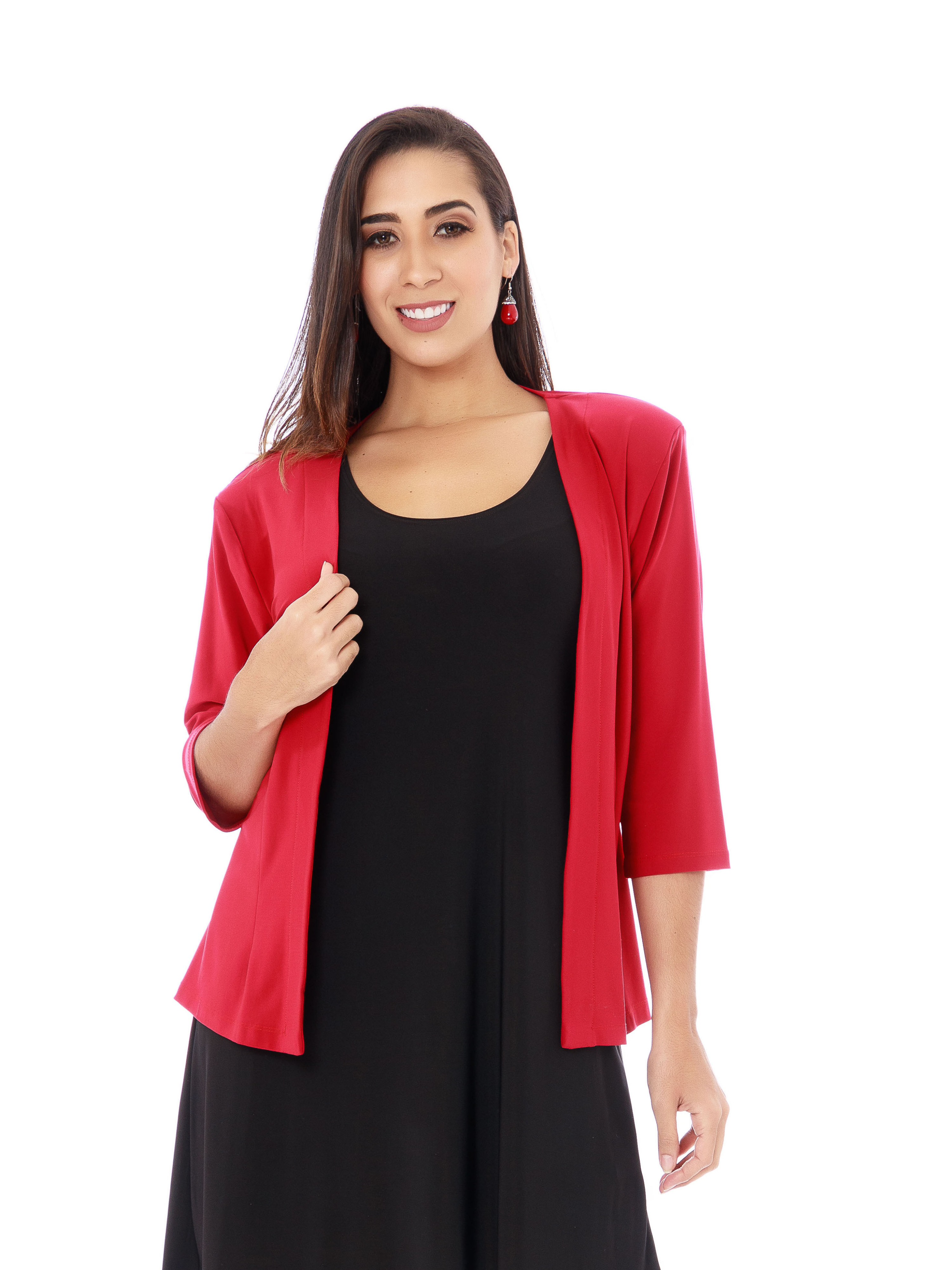 Fitted Jacket with Shoulder Pads - T565