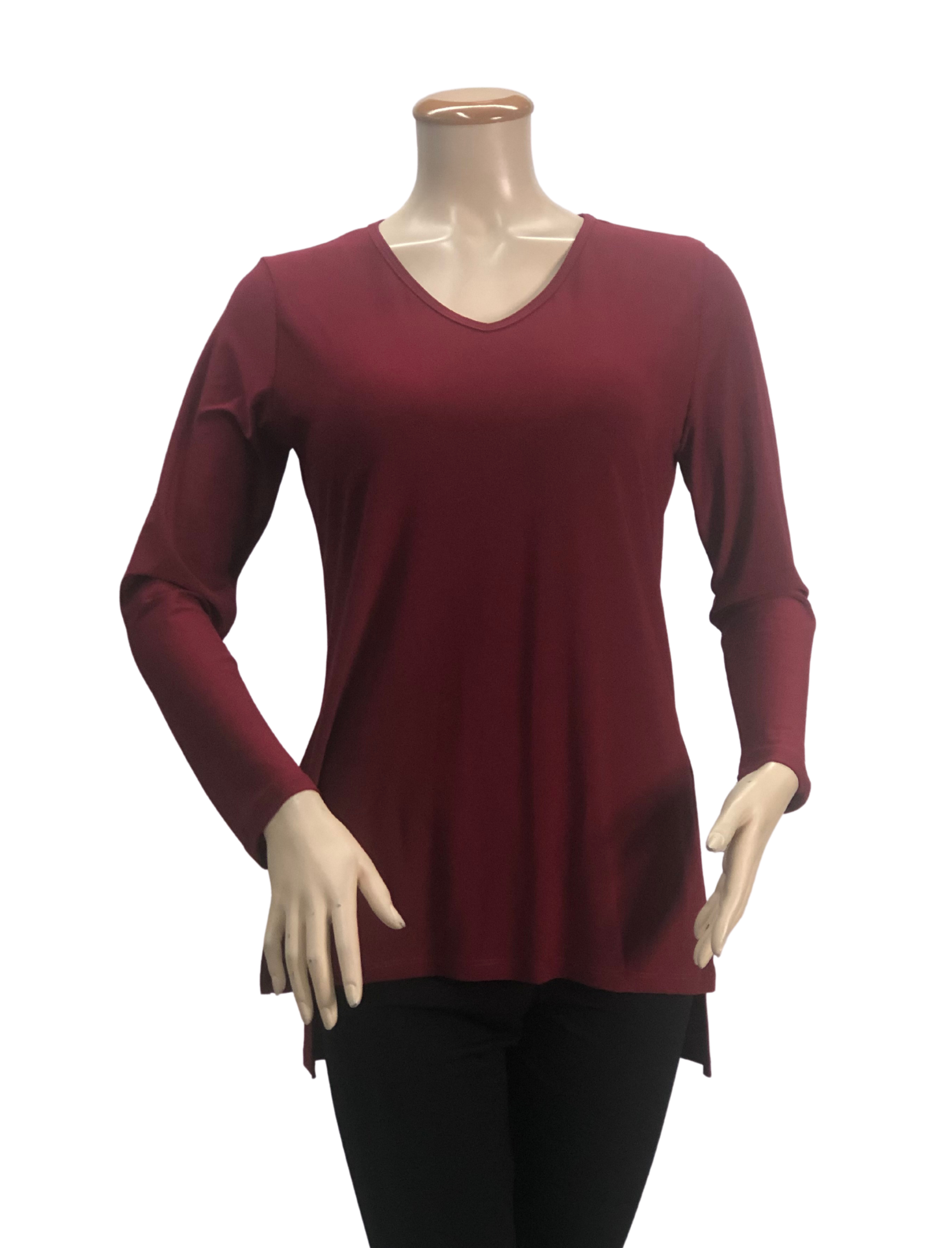 Full Sleeve High Low Comfy Casual Tunic Top - T621